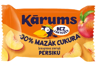 Biezpiena sieriņš bez laktozes KĀRUMS persiku 40g