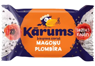 Biezpiena sieriņš KĀRUMS magoņu plombīra 45g