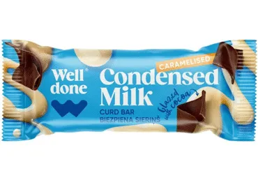 Biezpiena sieriņš WELL DONE ar iebiezināto pienu 45g