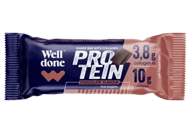 Biezpiena sieriņš WELL DONE šokolādes kolagēna glazūrā 40g