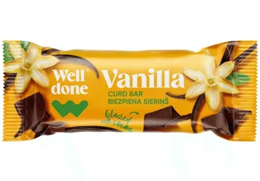 Biezpiena sieriņš WELL DONE vaniļas 45g