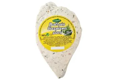 Biezpiena siers ar zaļumiem LAZDONA 22% fas.