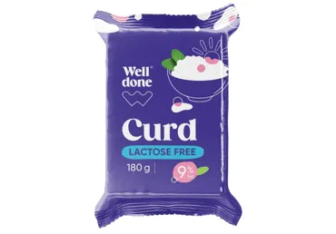 Biezpiens bez laktozes WELL DONE 9% 180g