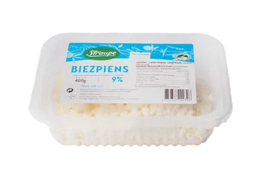 Biezpiens STRAUPE 9% 400g