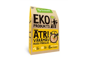 BIO auzu pārslas ātri vārāmas DOBELE 500g