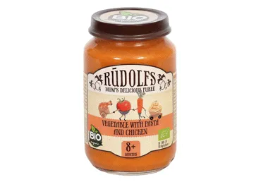 BIO Biezenis dārzeņu-makaroni-vista RŪDOLFS 8+190g