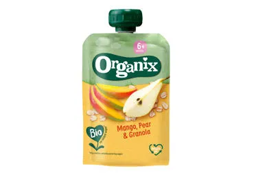 BIO Biezenis ORGANIX mango bumbieri granātābols 6+ 100g