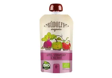 BIO biezenis RŪDOLFS ābolu-zemeņu-biešu 6+110g