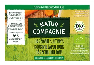 BIO dārzeņu buljons NATUR COMPAGNIE 84g