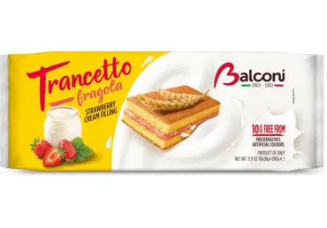 Biskvīts BALCONI Trancetto Fragola, 280g
