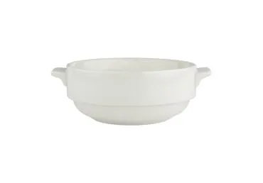 Bļoda ar rokturiem AURORA balta 11cm