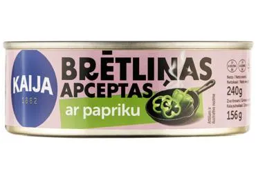 Brētliņas apceptas tomātu mērcē ar papriku KAIJA 240g
