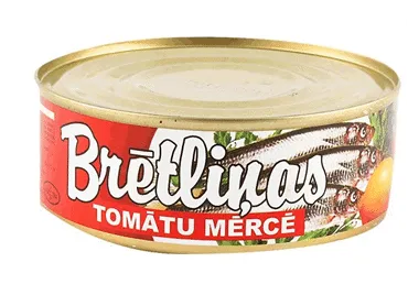 Brētliņas tomātu mērcē 240g/144g