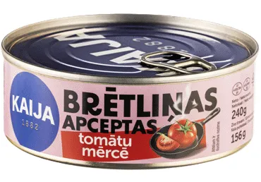 Brētliņas apceptas tomātu mērcē KAIJA, 240 g EO