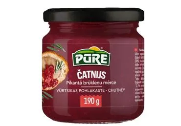 Čatnijs Pūre brūkleņu, 190g