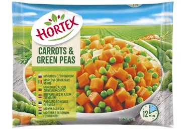 Burkāni ar zirnīšiem HORTEX 400g