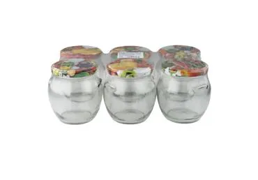 Burkas ar vāku 6x520ml