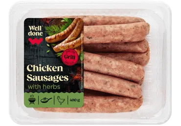 Cāļa cepamdesiņas ar garšaugiem WELL DONE 400g