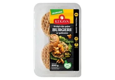 Cāļa gaļas burgeri ar gailenēm ĶEKAVA 200g