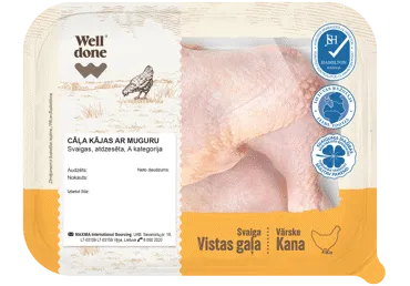 Cāļa kājas ar muguru WELL DONE fas.