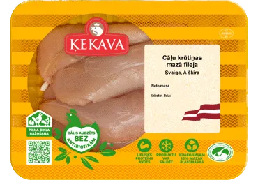 Cāļa krūtiņas mazās filejas ĶEKAVA 400g