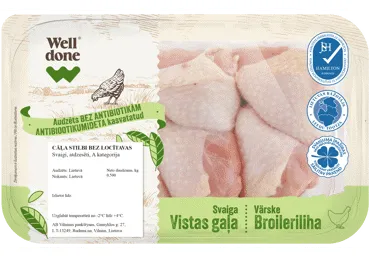 Cāļa stilbi bez locītavas WELL DONE bez antibiotikām 500g