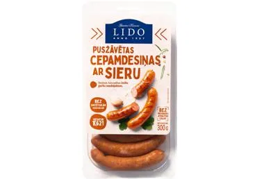 Cepamdesiņas ar sieru pusžāvētas LIDO 300g