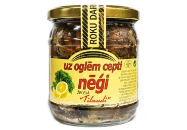 Nēģi cepti uz oglēm želejā 400g/280g