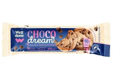 Cepumi ar piena un melnās šokolādes gabaliņiem WELL DONE 150g