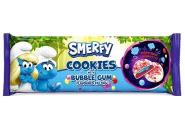 Cepumi Bubble Gum garša Smurfs 96g