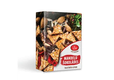 Cepumi LĀČI mandeļu šokolādes trijstūrīši 220g