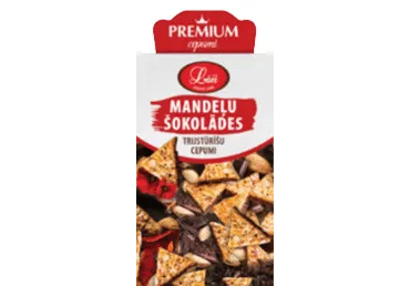 Cepumi LĀČI Mandeļu šokolādes trijstūrīši, 150g
