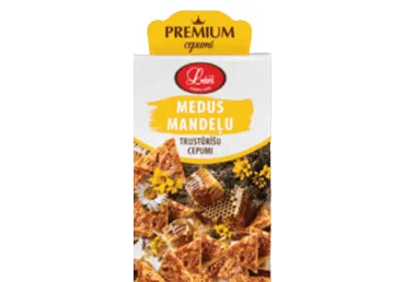 Cepumi Lāči mandeļu medus trijstūrīši 150g