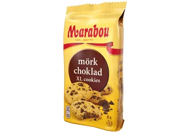 Cepumi MARABOU ar tumšās šokolādes gabaliņiem 184g