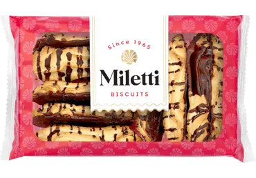 Cepumi piena ar kakao glaz. MILETTI 245g