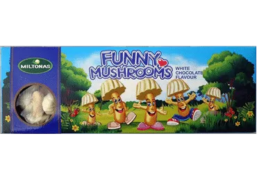 Cepumi Sēnes ar balto šokolādi MILTONAS 170g