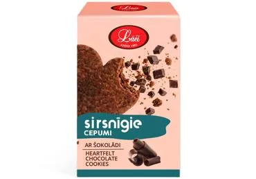 Cepumi Sirsnīgie ar šokolādi LĀČI 100g