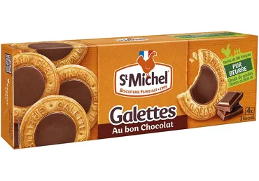 Sviesta cepumi ST MICHEL Galettes ar šokolādi 121g