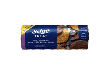 Cepumi Treat SELGA auzu šokolādes glazūrā 200g