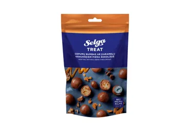 Cepumu bumbas SELGA ar karameļu kraukšķiem 120g