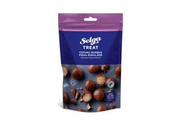 Cepumu bumbas SELGA piena šokolādē 120g