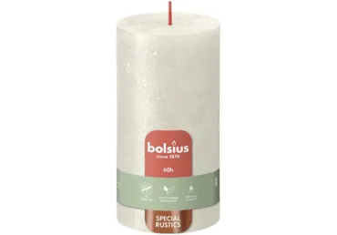 Cilindrsvece SHIMMER 7x7x13cm gaiša