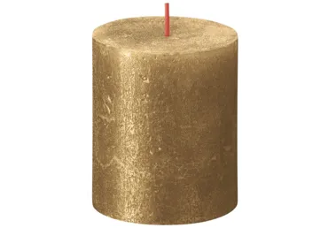Cilindrsvece SHIMMER 7x7x8cm zelta