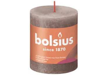 Cilindrsvece SHINE RUSTIC TAUPE 7x8cm