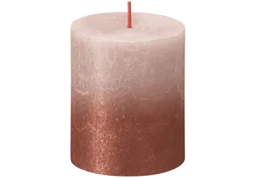 Cilindrsvece SUNSET MISTY PINK 7x7x8cm