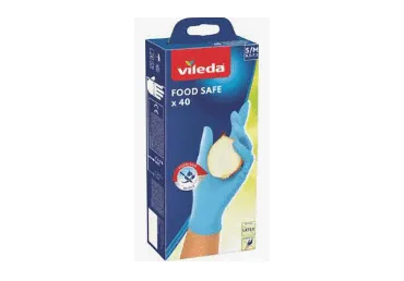 Cimdi Vileda Food Safe S/M 40gab.
