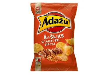 Čipsi Ādažu šašliks un grauzd.sīpoli 130g