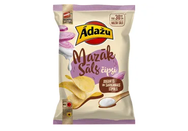 Čipsi ĀDAŽU jogurts un sarkanais sīpols 130g