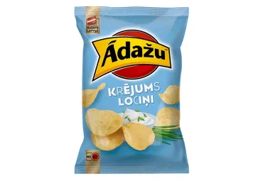 Čipsi Ādažu krējums & lociņi 130g
