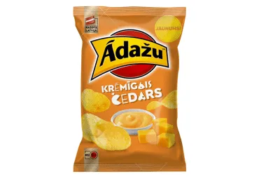 Čipsi ĀDAŽU Krēmīgais Čedars 130g
